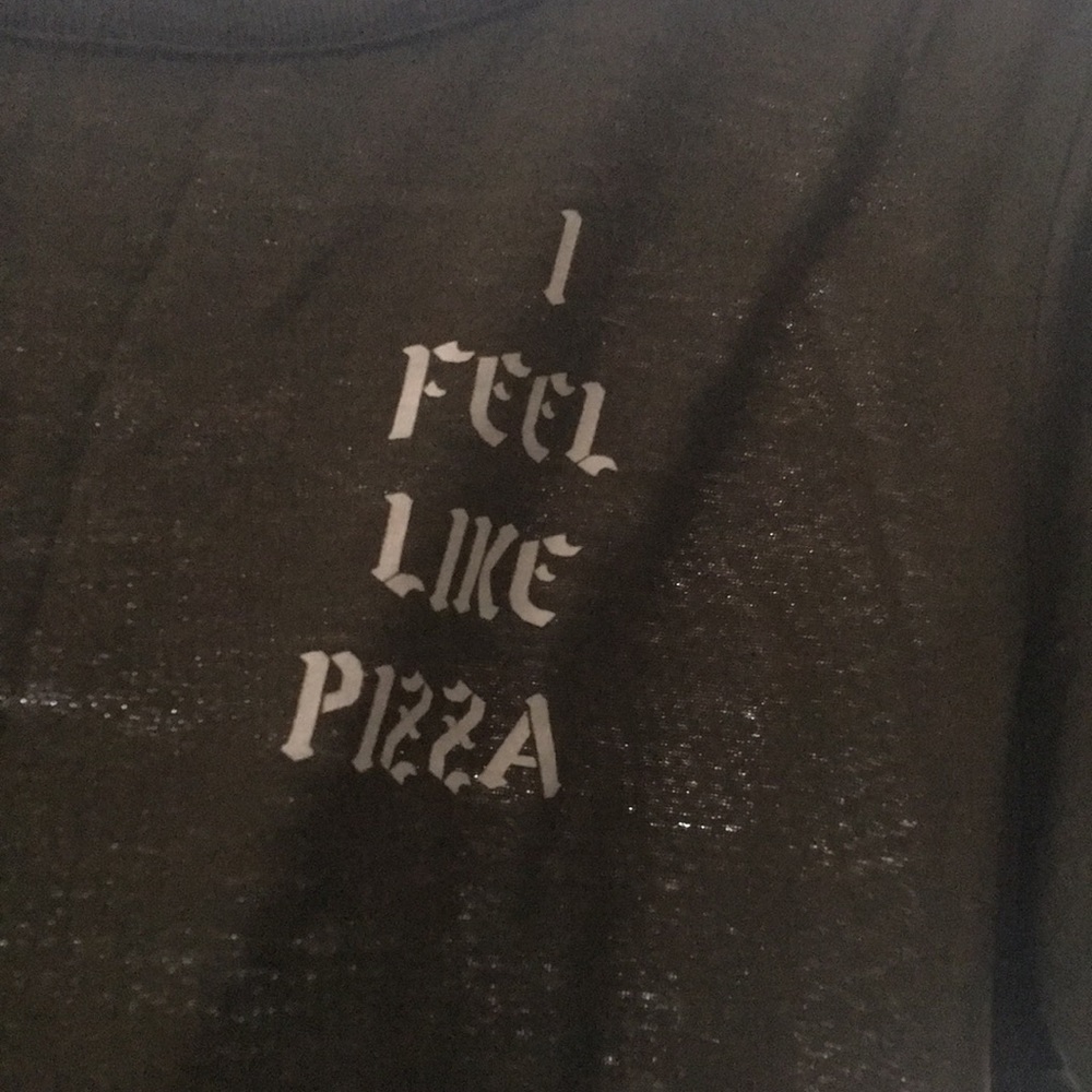 Green I Feel Like Pizza Tee